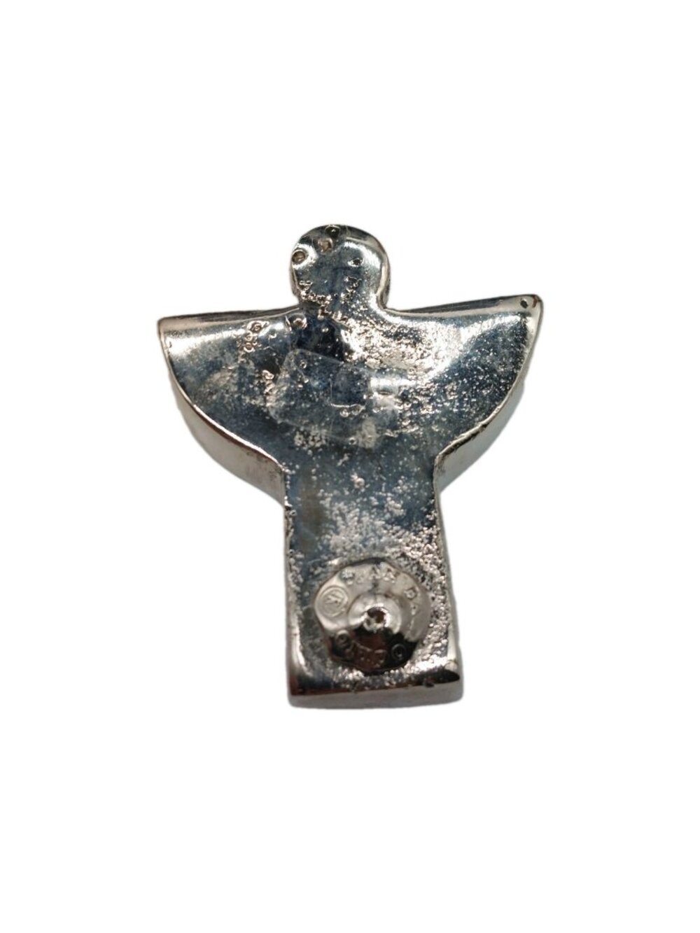 Jan Barboglio Guardian Angel Silver 3" RARE Signed